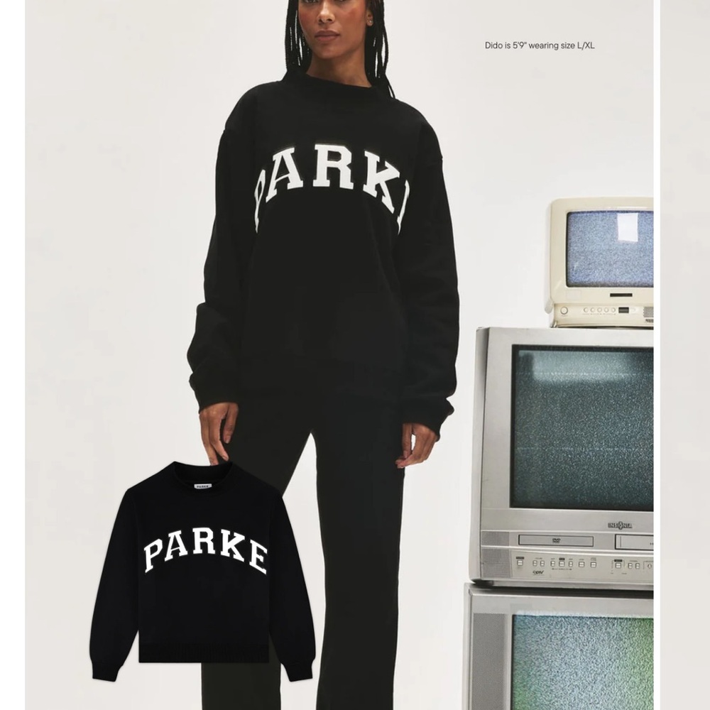 PARKE Black Sweatshirt for Women